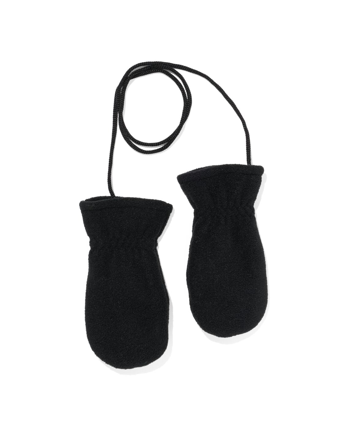 HEMA Kinderwanten fleece zwart (zwart) | HEMA