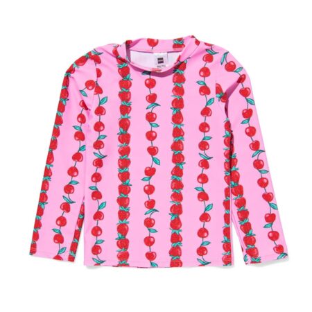HEMA Kinderzwemshirt UPF40+ fruit roze (roze) | HEMA