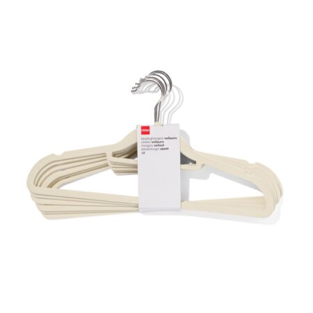 HEMA Kledinghanger velours wit - 6 stuks | HEMA