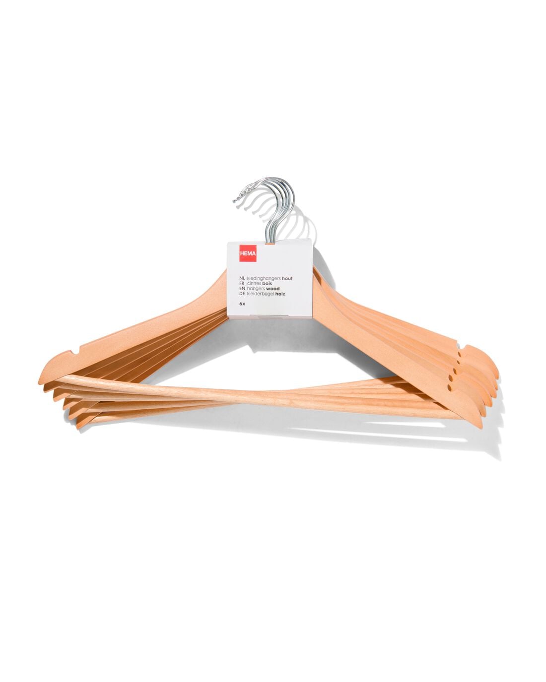 HEMA Kledinghangers hout - 6 stuks | HEMA