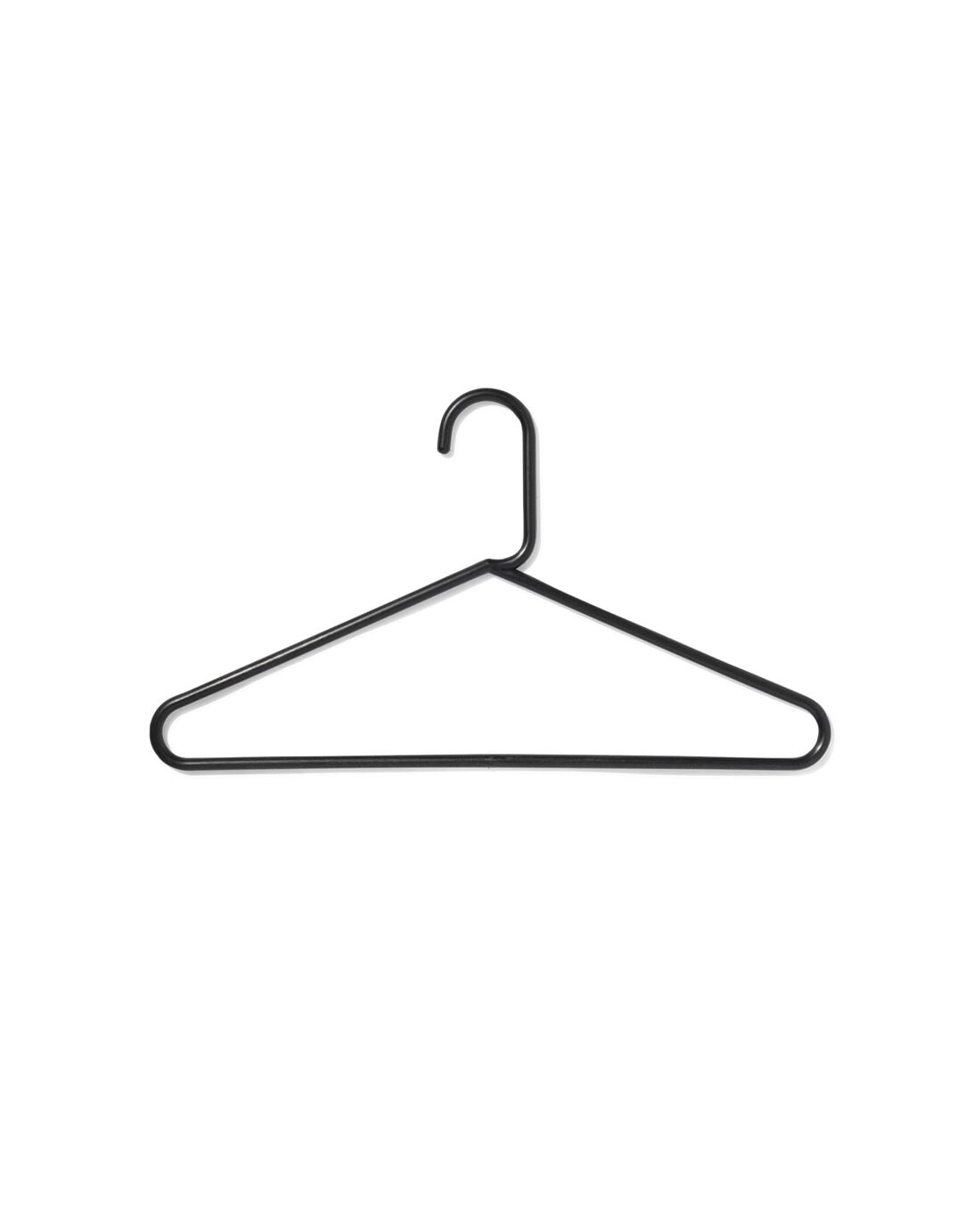 HEMA Kledinghangers kunststof zwart - 6 stuks (zwart) | HEMA