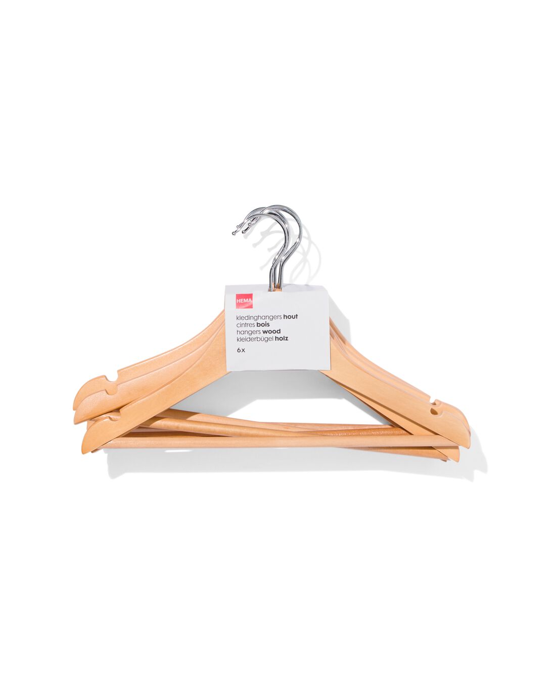 HEMA Kledingshangers kind hout - 6 stuks | HEMA