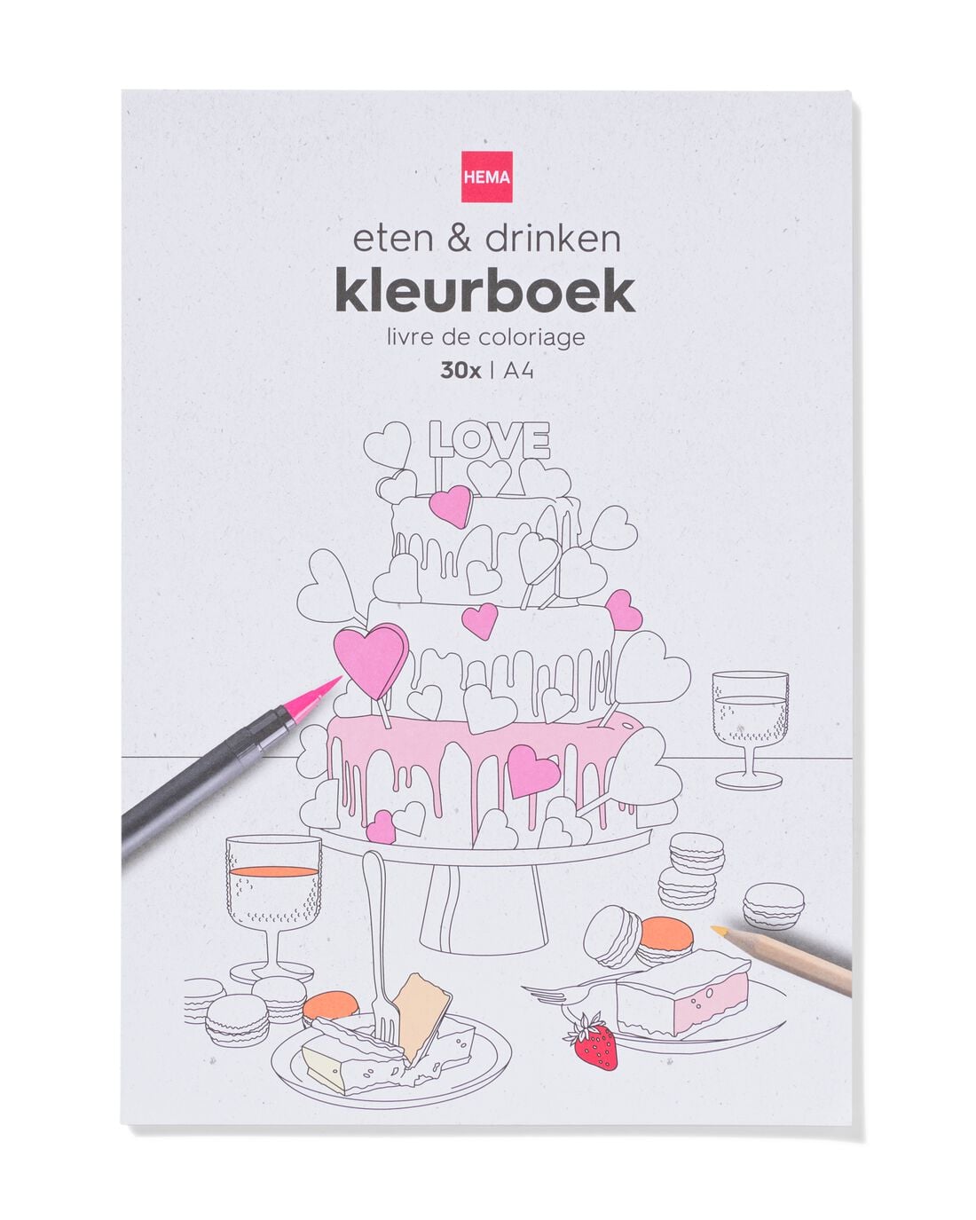 HEMA Kleurboek A4 eten en drinken | HEMA