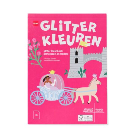 HEMA Kleurboek A5 ridders en prinsessen | HEMA
