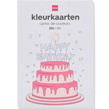 HEMA Kleurkaarten A6 - 20 stuks | HEMA