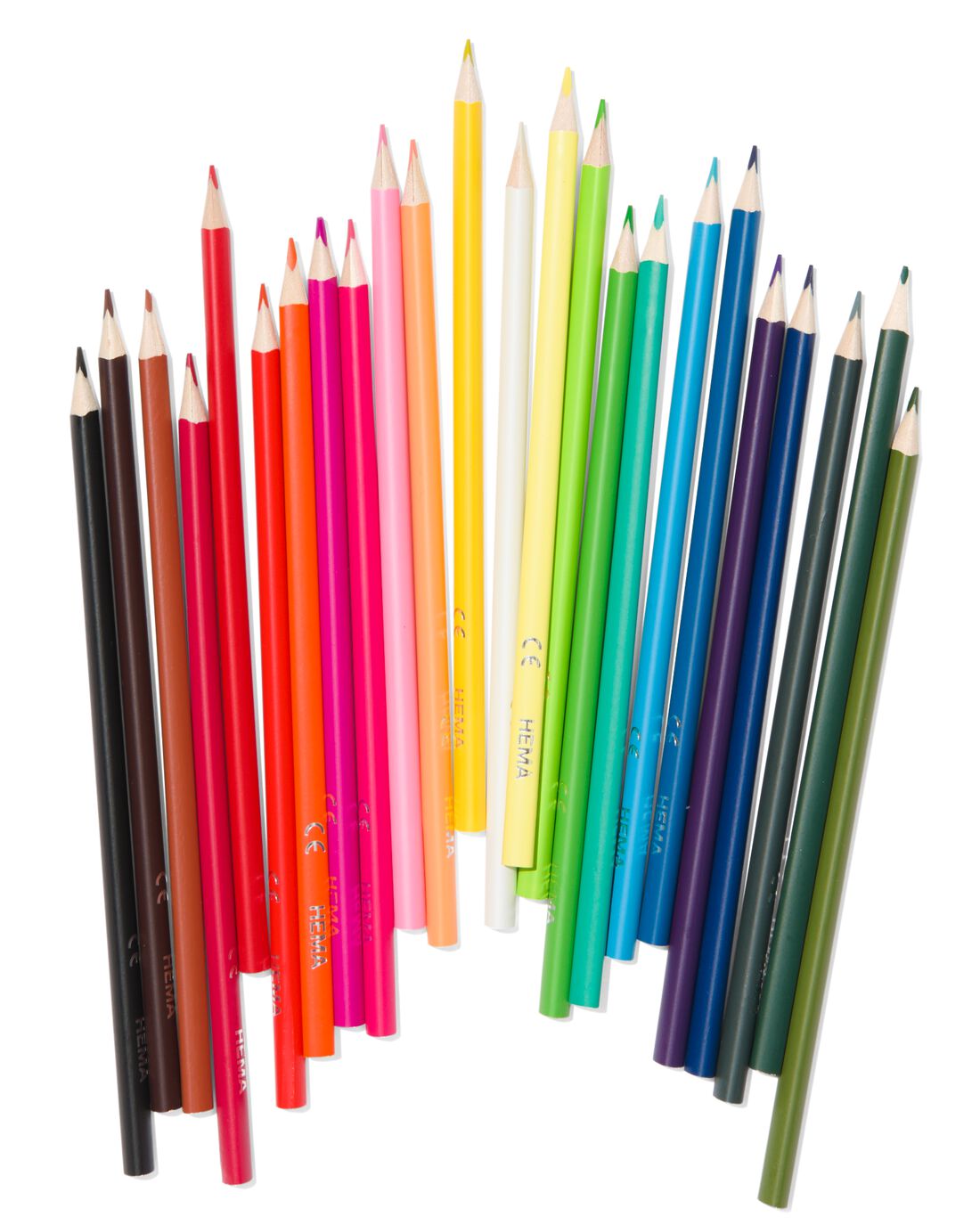 HEMA Kleurpotloden driehoekig - 24 stuks | HEMA