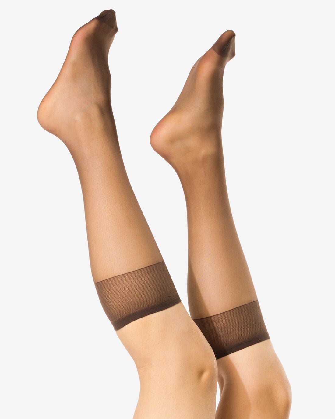 HEMA Kniekousen antiladder 15 denier mat - 2 paar bruin (bruin) | HEMA