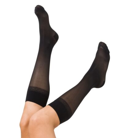 HEMA Kniekousen light support 40 denier glans - 2 paar zwart | HEMA
