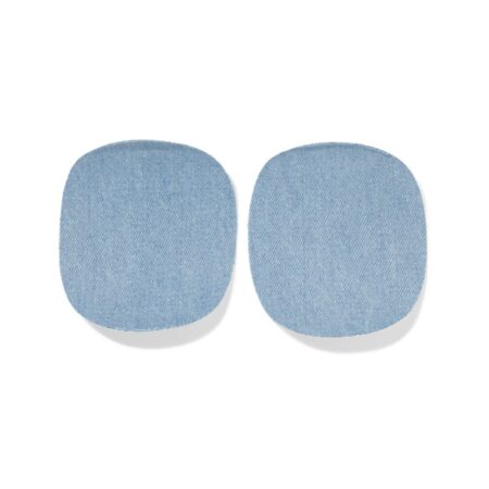 HEMA Kniestukken denim 8.5cm - 2 stuks (denim) | HEMA