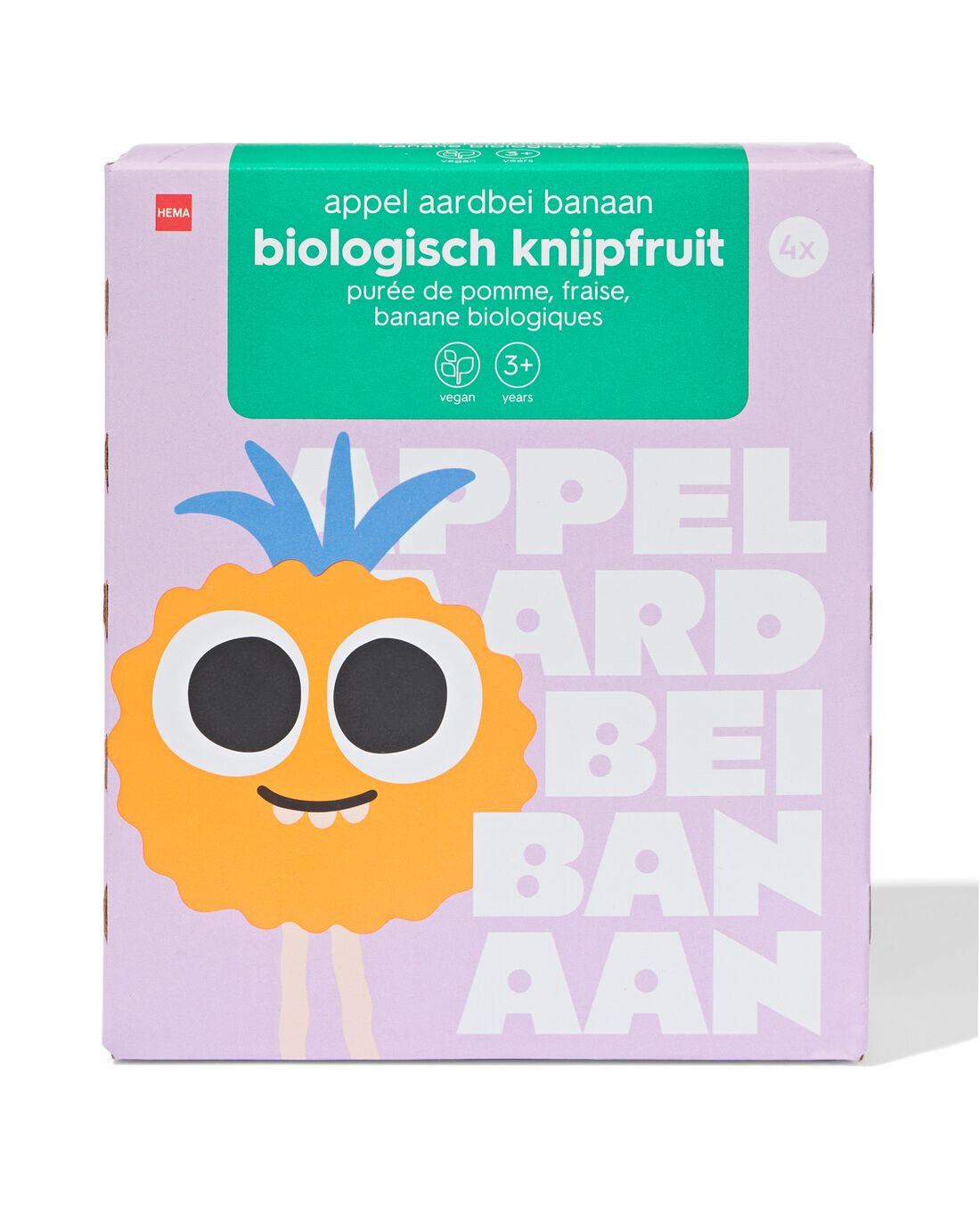 HEMA Knijpfruit aardbei-appel-banaan 4x90g | HEMA