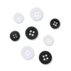 HEMA Knopenset zwart-wit - 8 stuks (zwart/wit) | HEMA