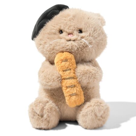 HEMA Knuffel 20x25x35cm kat met stokbrood | HEMA