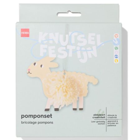HEMA Knutselpakket pompomset schaap | HEMA