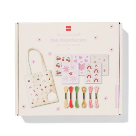 HEMA Knutselpakket tas borduren 36x42cm met borduurpatronen | HEMA