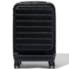 HEMA Koffer met voorvak ABS 35x25x55 zwart | HEMA