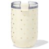 HEMA Koffiebeker 350ml rvs hartjes (gebroken wit) | HEMA