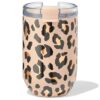 HEMA Koffiebeker 350ml rvs luipaard (bruin) | HEMA
