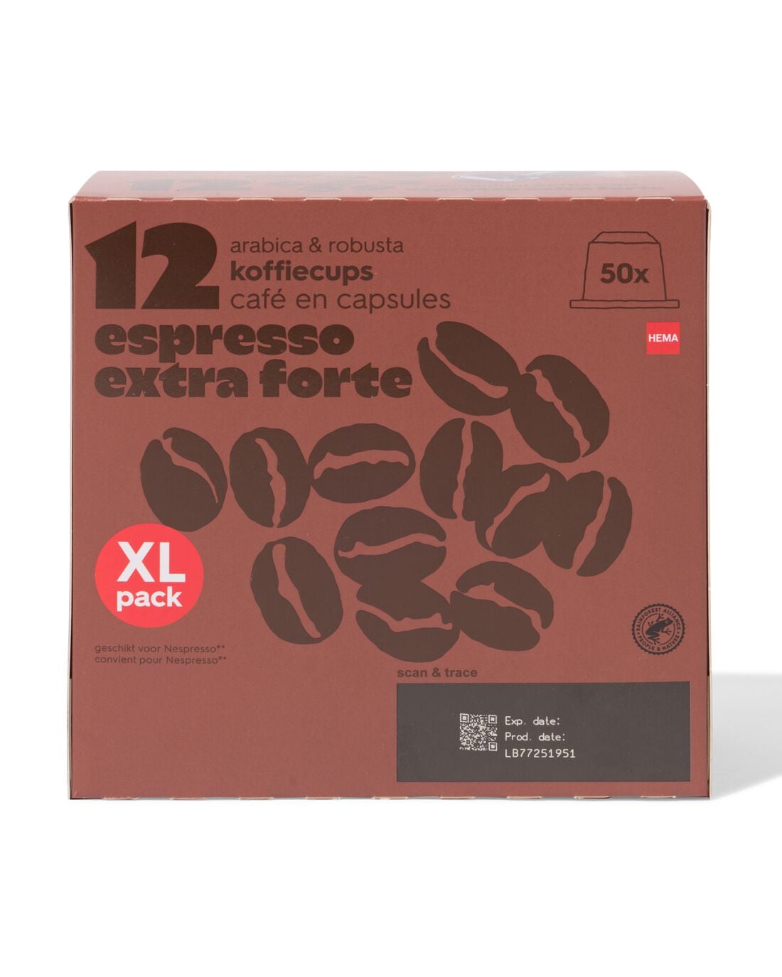 HEMA Koffiecups espresso extra forte - 50 stuks | HEMA
