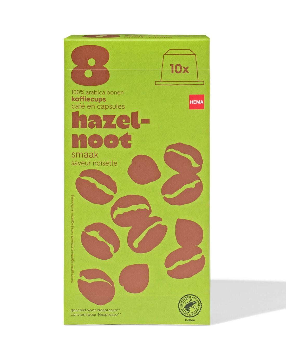 HEMA Koffiecups hazelnoot - 10 stuks | HEMA