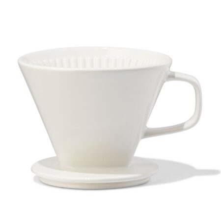 HEMA Koffiefilterhouder aardewerk wit (wit) | HEMA
