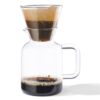 Koffiekan met filter Koffiebinkie glas 600ml