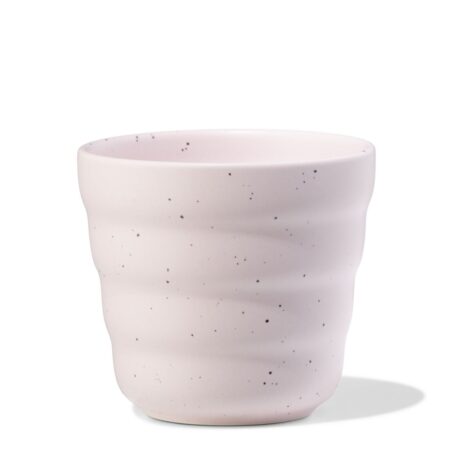 HEMA Koffiekopje 200ml Trend aardewerk roze spikkels (roze) | HEMA