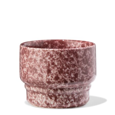 HEMA Koffiekopje 220ml Trend aardewerk bordeauxrood spikkels (bordeauxrood) | HEMA