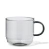 HEMA Koffiekopje 300ml glas antraciet (antraciet) | HEMA