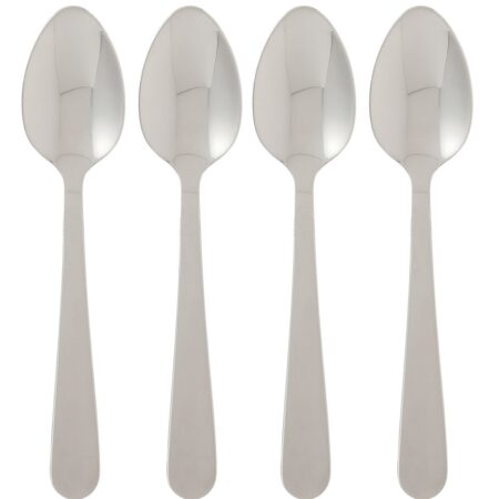 HEMA Koffielepels 12cm Sydney - 4 stuks (zilver) | HEMA