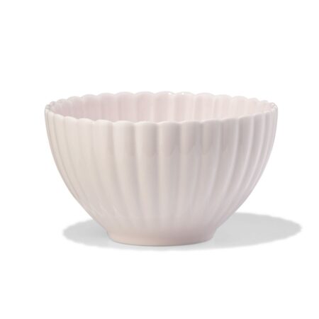 HEMA Kom Ø12cm Trend aardewerk roze bloem (roze) | HEMA