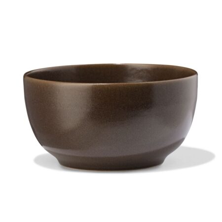 HEMA Kom Ø14cm Puur aardewerk donkerbruin (donkerbruin) | HEMA