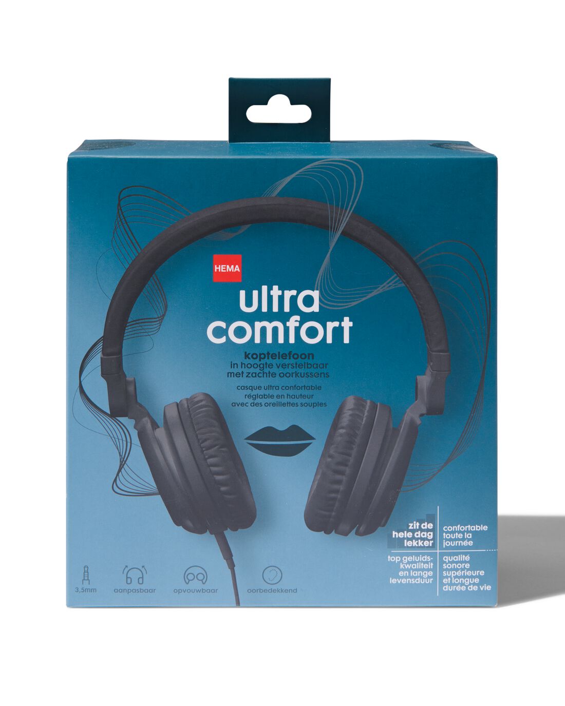 HEMA Koptelefoon ultra comfort zwart | HEMA
