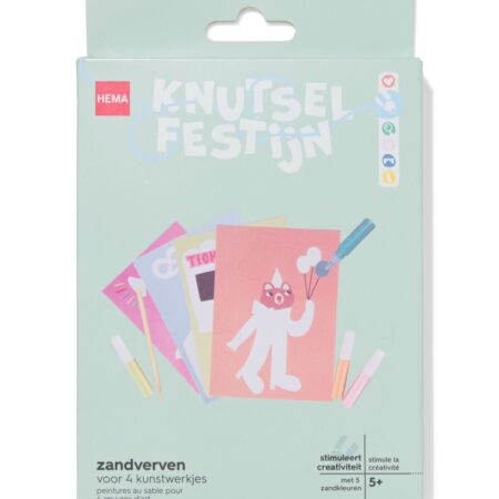 HEMA Korrelverven kaartjes circus - 4 stuks | HEMA