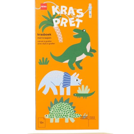 Kraskleurboek A5 dinos