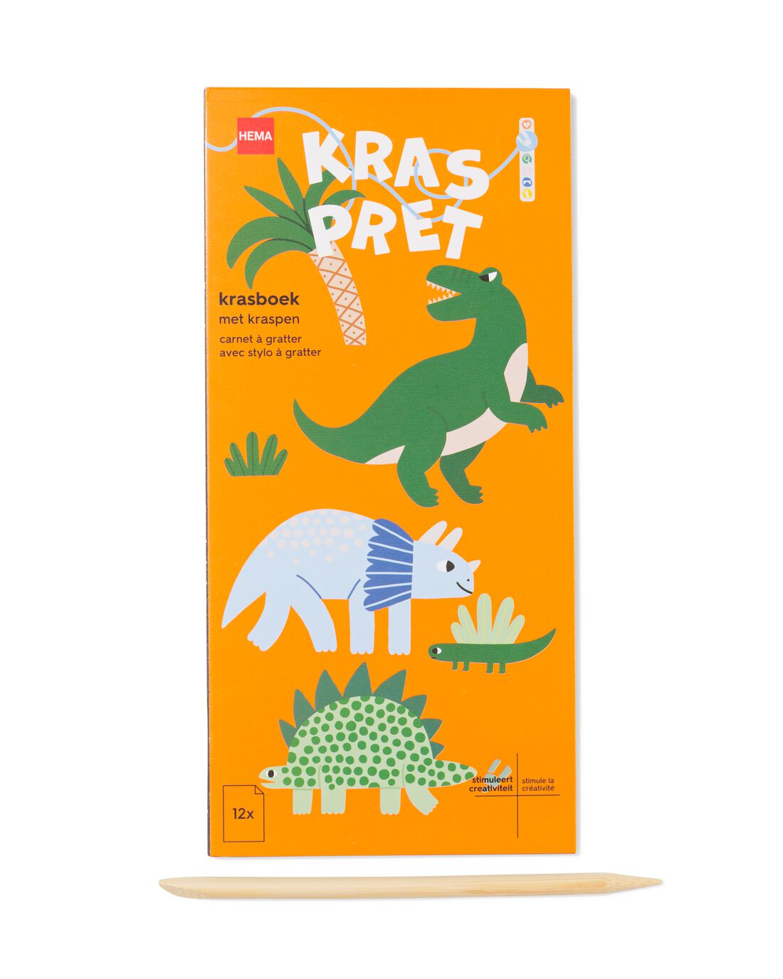 Kraskleurboek A5 dinos