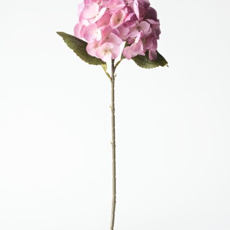 Kunstbloem hortensia 55cm roze
