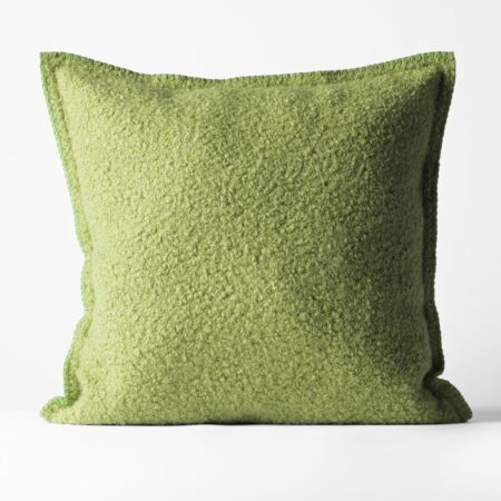 Kussenhoes 50x50cm boucle groen