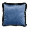 HEMA Kussenhoes 50x50cm franjes blauw (blauw) | HEMA