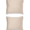 HEMA Kussenslopen 60x70cm hotel katoen satijn zand - 2 stuks (zand) | HEMA