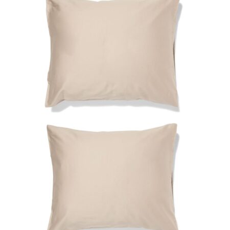HEMA Kussenslopen 60x70cm hotel katoen satijn zand - 2 stuks (zand) | HEMA