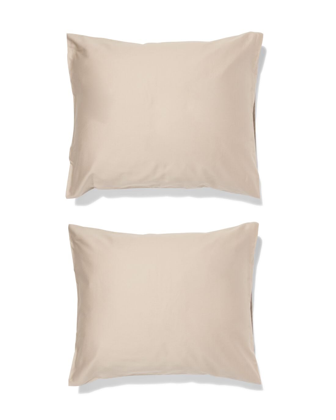 HEMA Kussenslopen 60x70cm hotel katoen satijn zand - 2 stuks (zand) | HEMA