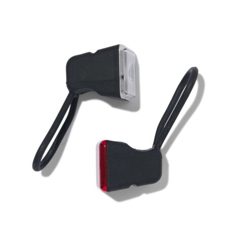 HEMA LED fietslampjes zwart - 2 stuks (zwart) | HEMA