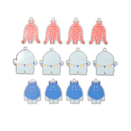 HEMA Labels 14x9.5cm monster - 12 stuks | HEMA