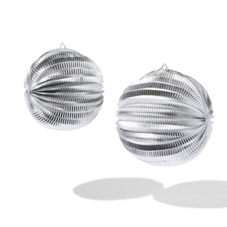 HEMA Lampion 25x25cm zilver - 2 stuks (zilver) | HEMA