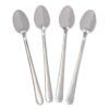 Lange lepels 19cm Sydney - 4 stuks (zilver)