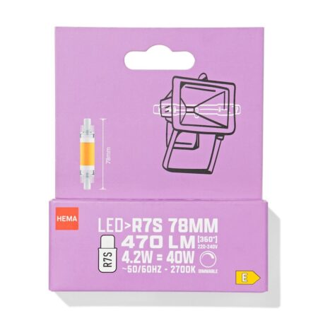 HEMA Led TL-buis eel GR7S 4.2W 470lm dim | HEMA