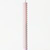 Led dinerkaars 2.5x27.3cm ribbel lichtroze
