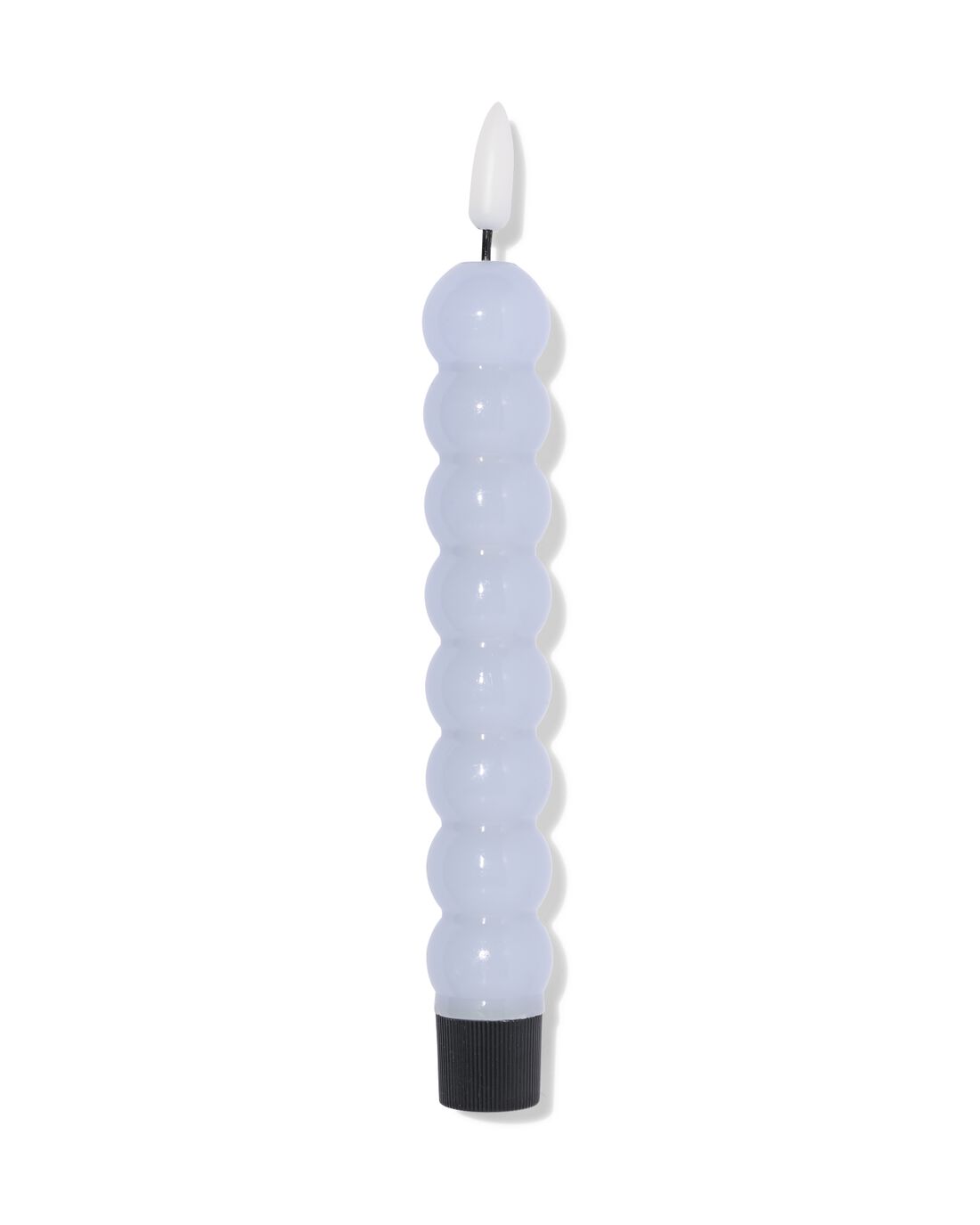 HEMA Led-dinerkaars ⌀2.3x20cm ribbel lichtblauw (lichtblauw) | HEMA