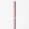 Led-dinerkaars ⌀2.3x29cm ribbel strepen naturel