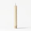 Led dinerkaars ⌀2.5x18.4cm ribbel lichtgeel